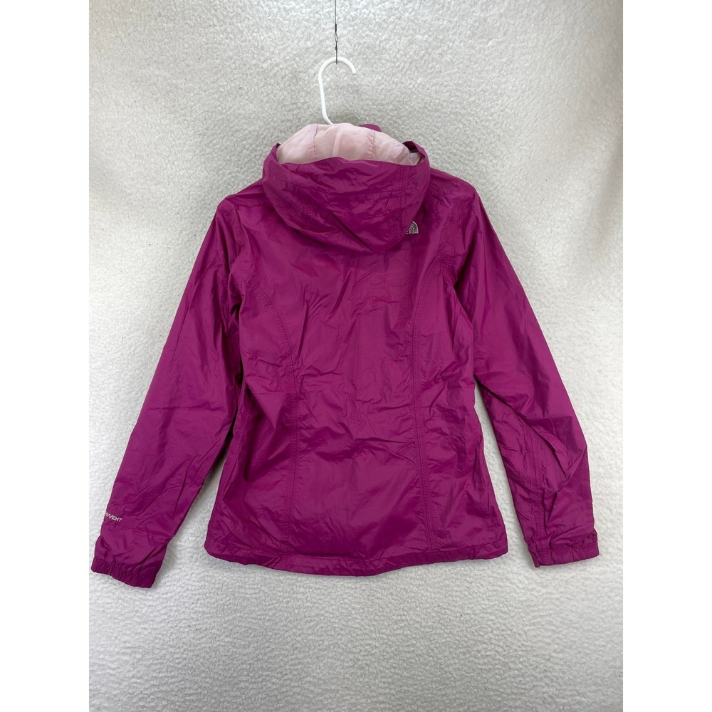 The North Face HyVent Hooded Rain Jacket Womens S Purple Waterproof Coat Active - Picture 9 of 12